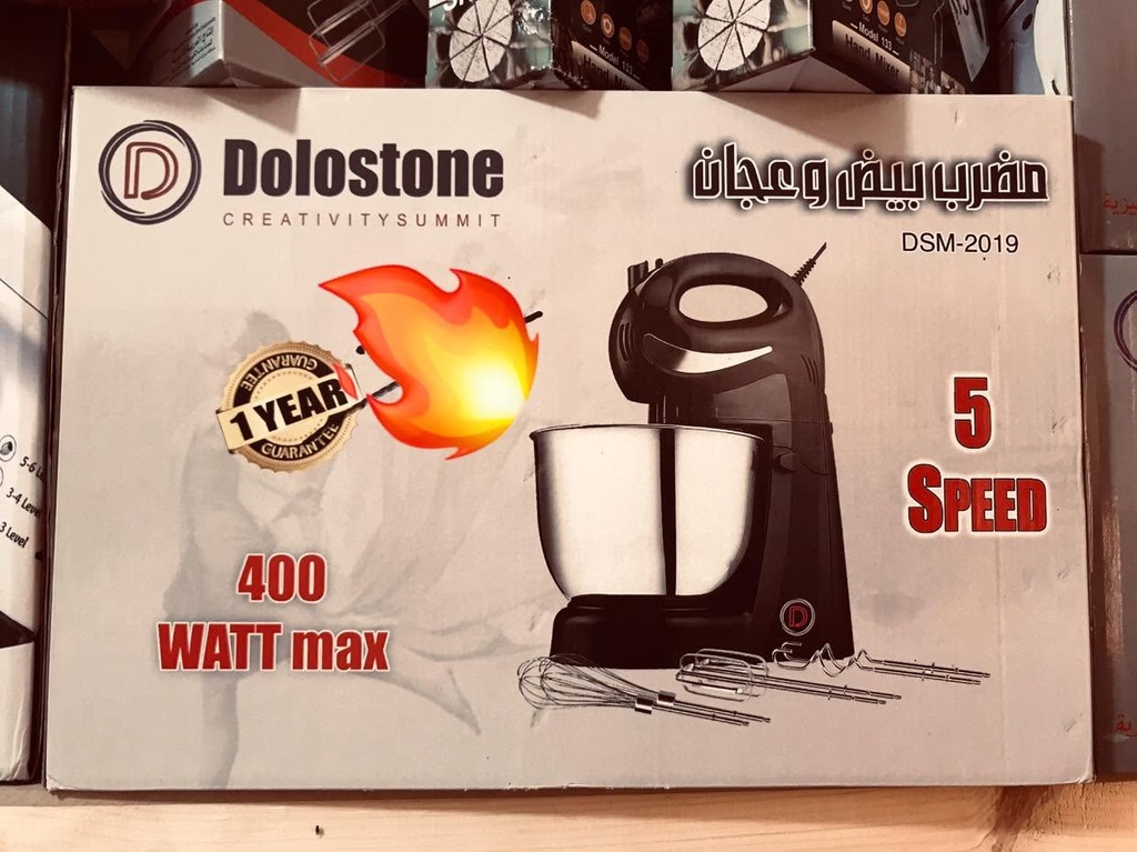 مضرب بيض دلستون بالعجانه 4لتر 4كيلو  DS-400W
